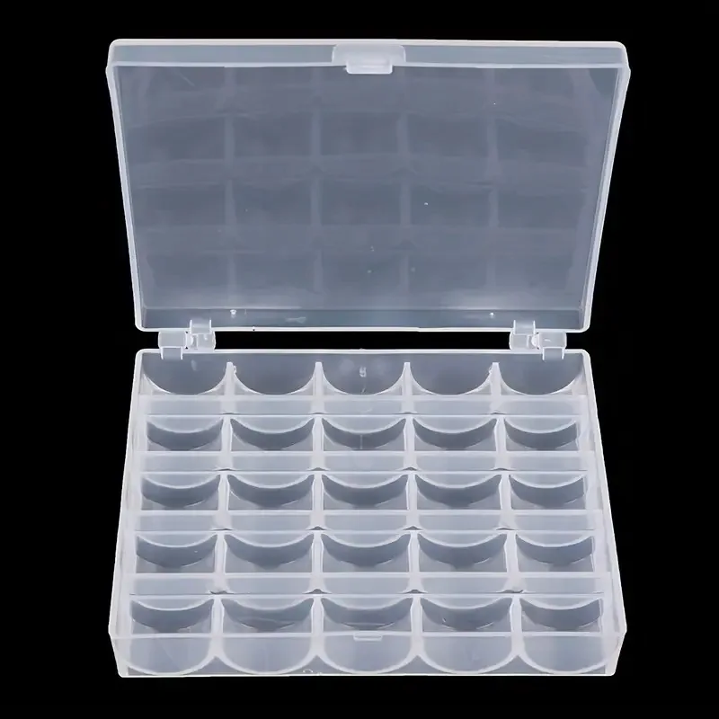 Empty Box 25/36 Bobbins Sewing Machine Spools With Thread Storage Case Box For Home Sewing Accessories Sewing Tools