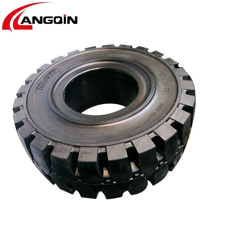 LANGQIN brand 27x10-12 Factory Supply Industrial Trailer Solid Tire Professional Quality
