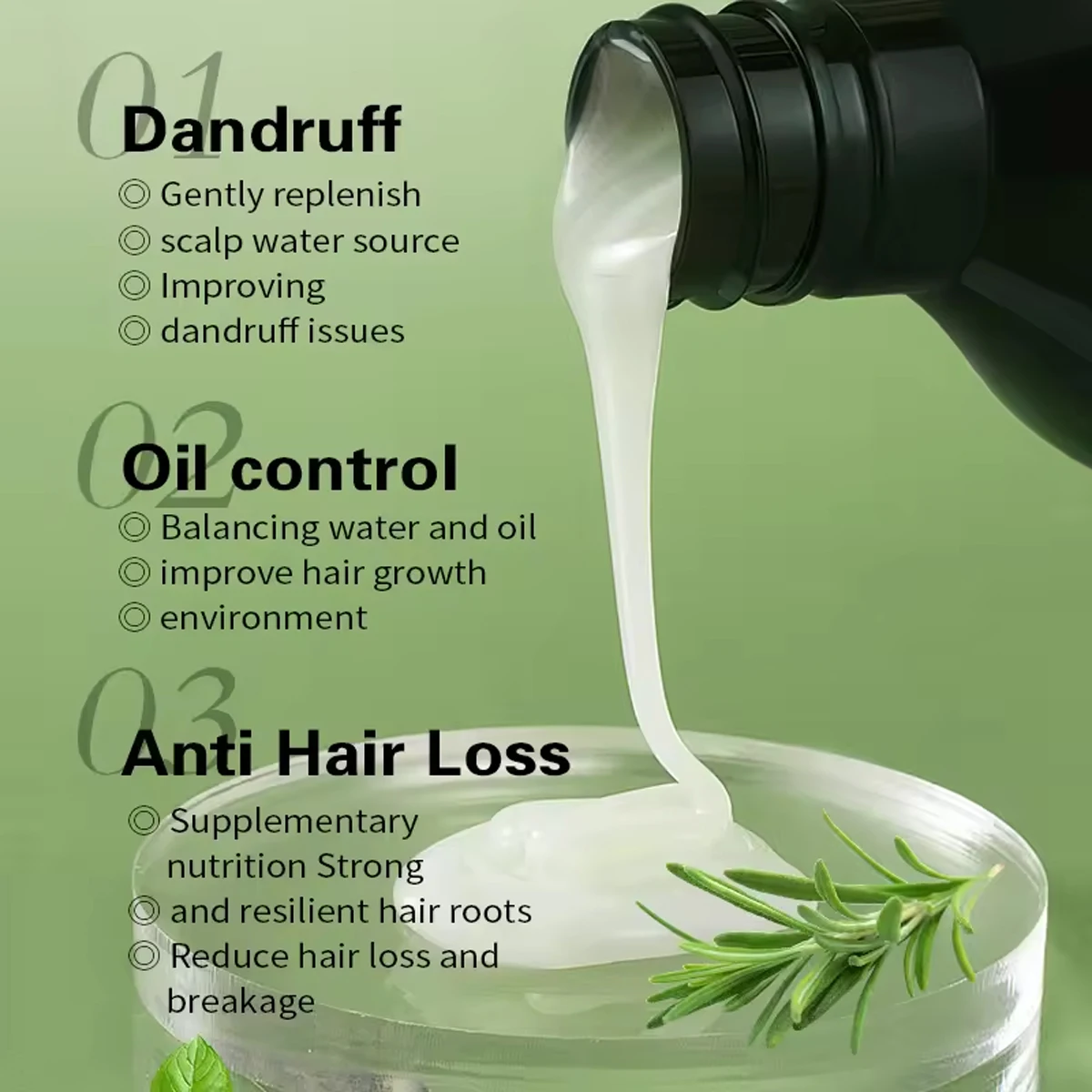Organics Rosemary Mint Strengthening Hair Masque Infused w/Biotin Encourages Growth Hair Mask Hair Conditioner Shampoo