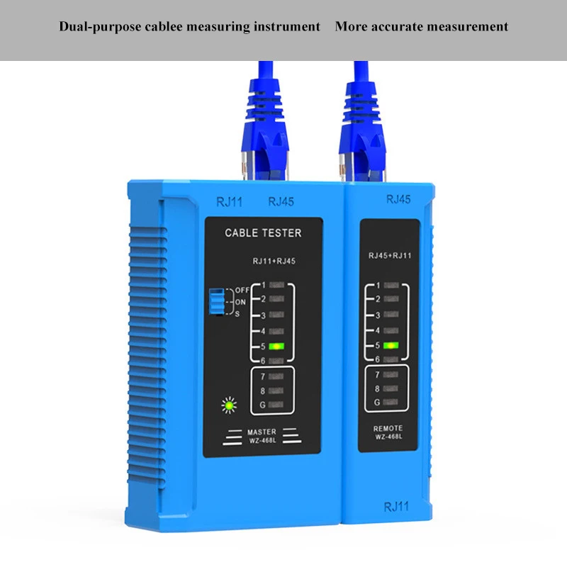 RJ45 network test LCD cable length tester wire tracker cable detector POE Ping cable tester RJ45