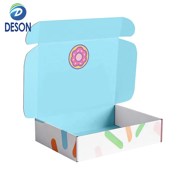 Deson Hot selling wholesale brown kraft folding clothing shipping packaging box custom corrugated mailer box