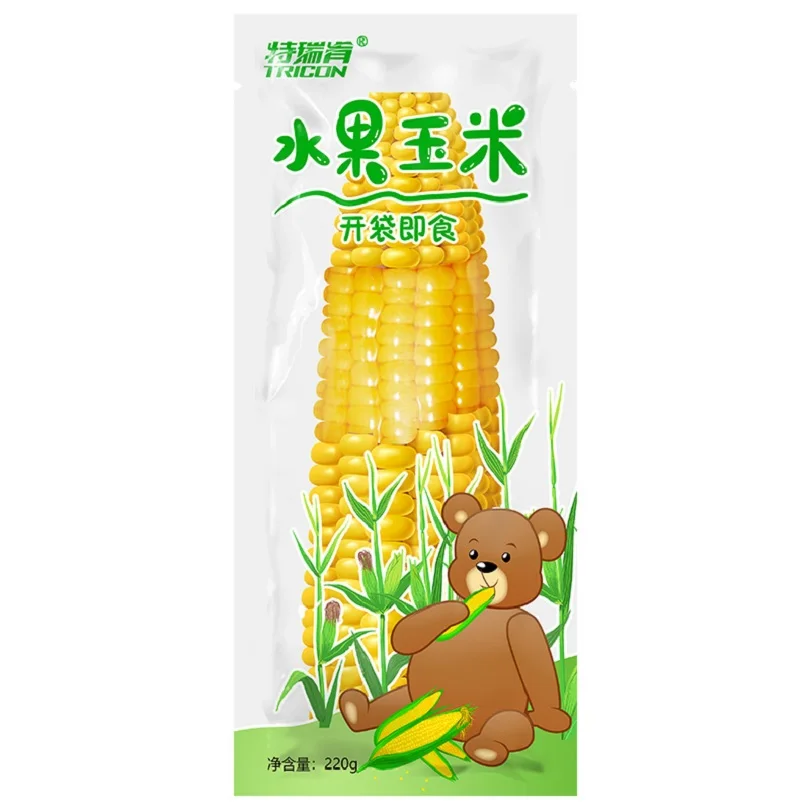 
Hot Selling 220g Yellow Ready-to-Eat Convenient Bagged Ready to Eat Corn for Food 