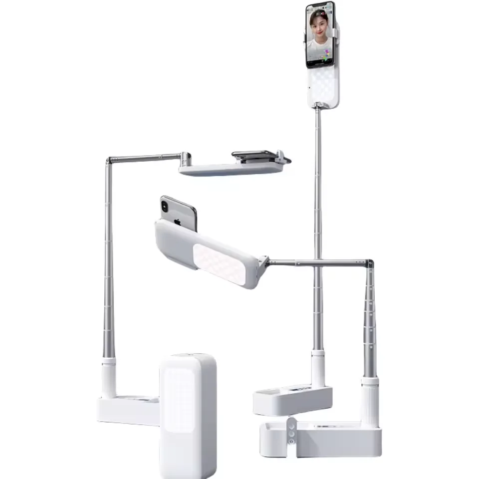 ring light cell phone lights and stands/plating steel custom logo mobile phone holder