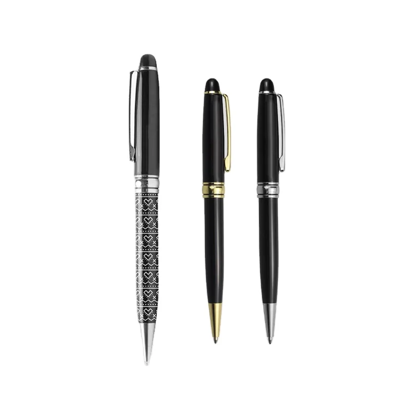 Empty Blue Barrel Cheap Metal Ballpoint Pen With Personalized Custom Logo Pens