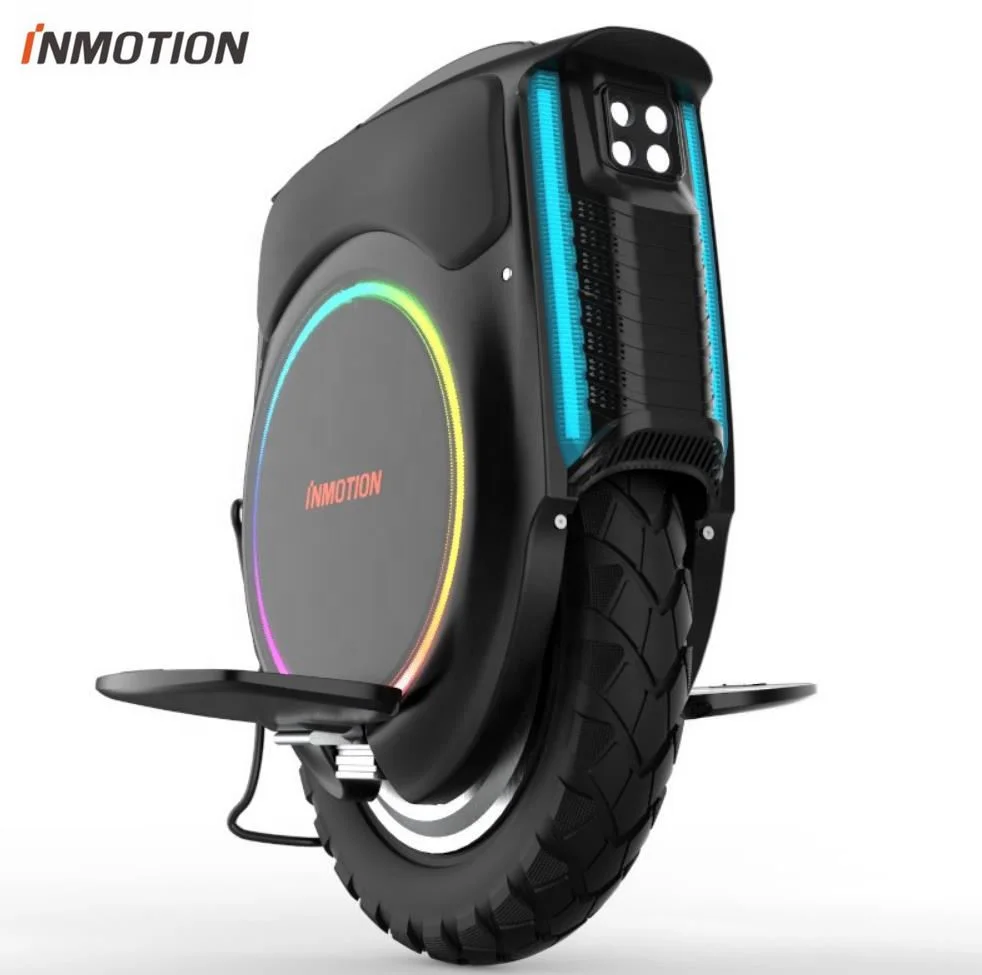 Wholesale 16 Inch 2500W Adult One Wheel Scooter Black Color V12 Inmotion One Wheel Electric Unicycle for Sale