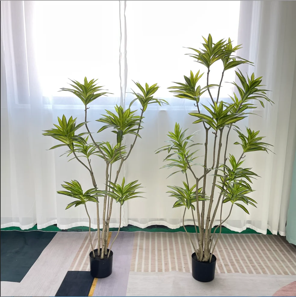 Лилия из бамбука вечное дерево бонсай листья Таро арбуз коготь белка Искусственный ландшафт