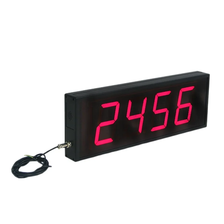 4 дюйма светодиодный цифровой отсчет таймер обратного кнопка таймера триггеров число увеличивается