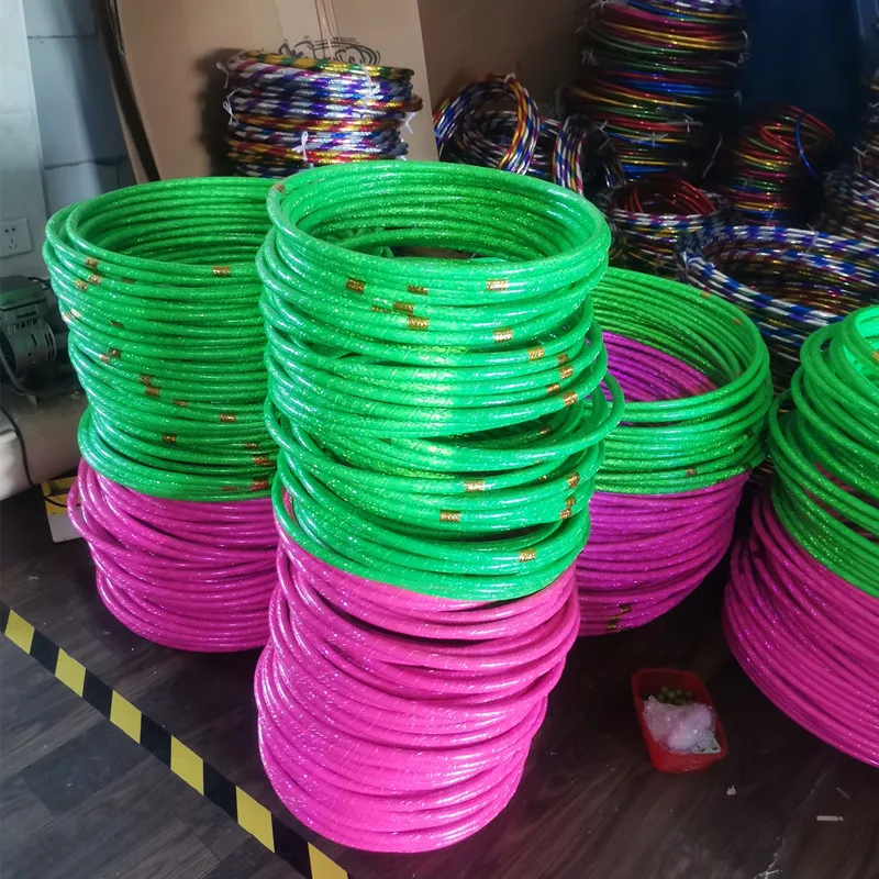 Factory direct sales Glitter Hula Fitness Hoop For Children Kids