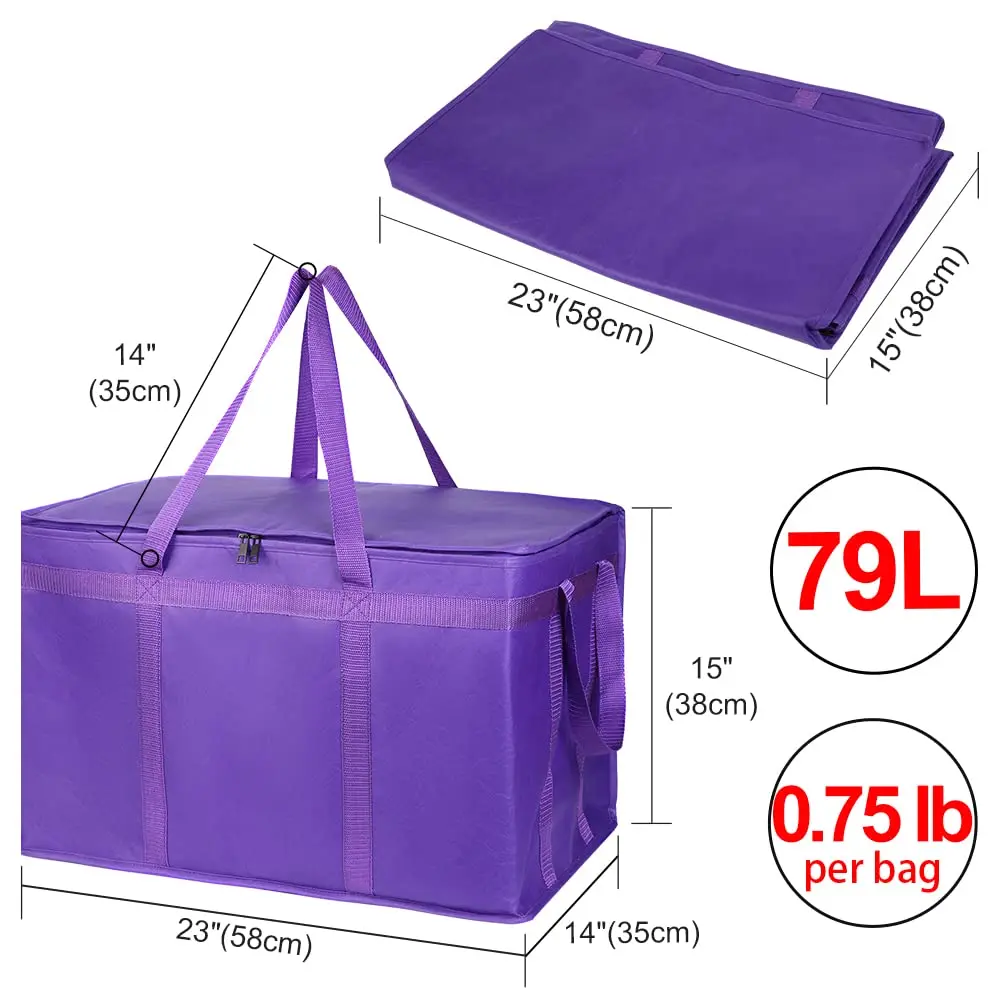 35l heavy commercial duty small thermo disposable large insulated hot and cool frozen food panda delivery bag for food delivery
