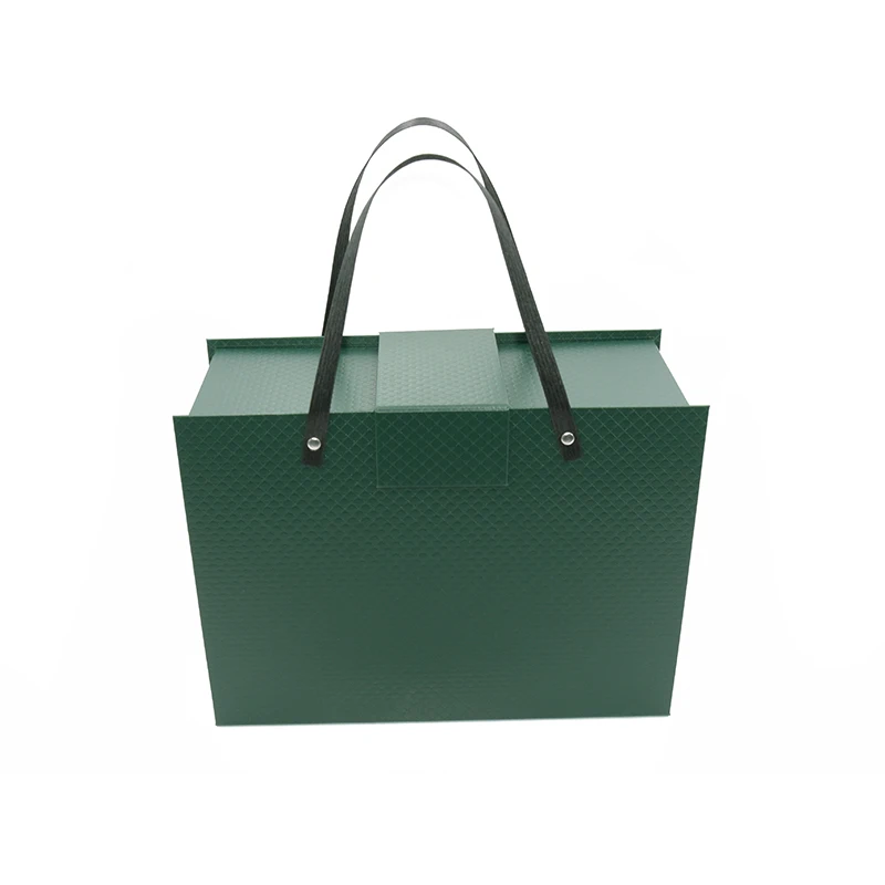 Manufacturer Cardboard Suitcase Packaging Box Red Color Custom Paper Kraft Pink Paper Gift Box With Magnetic Lid Handle shopping