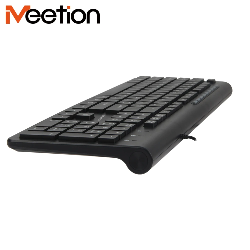 Meetion MT-K842M 10 Multi-function Keys Standard Size Waterproof Business Design Office Entertainment Wired Keyboard