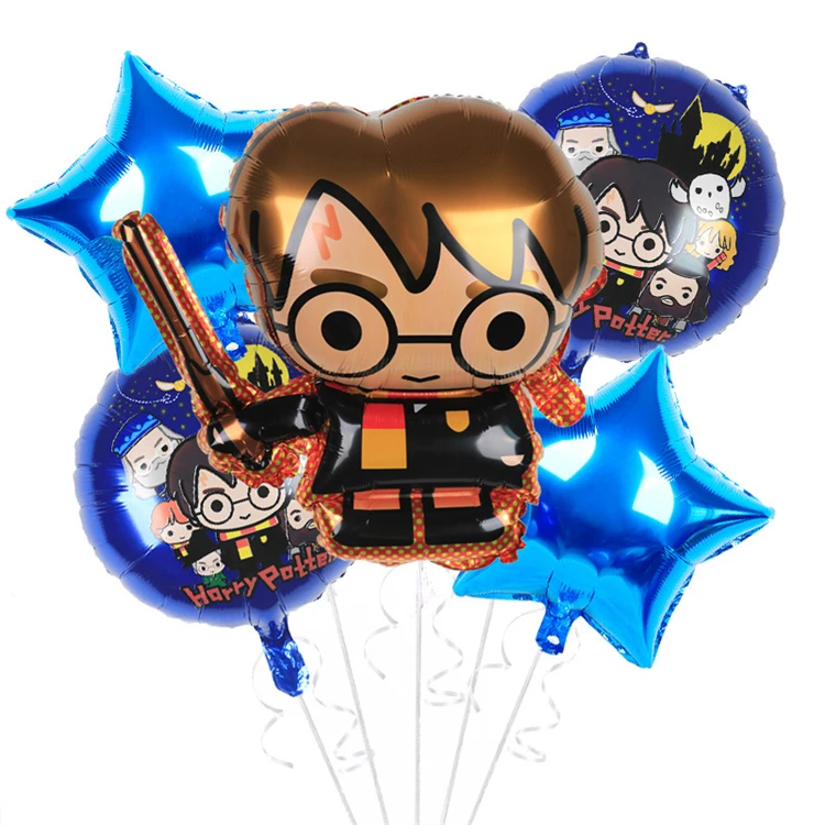 2022 New Style Large Cartoon Harr Y Potter Foil Balloon Set For Birthday Theme Party Decoration Movie Characters Balloons