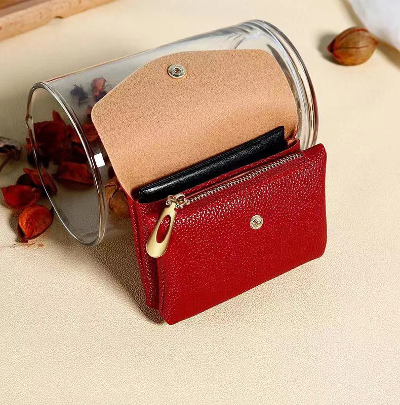 Новое поступление 2022, кошелек для монет на молнии с RFID-защитой и брелоком, мини-кошелек для монет из искусственной кожи