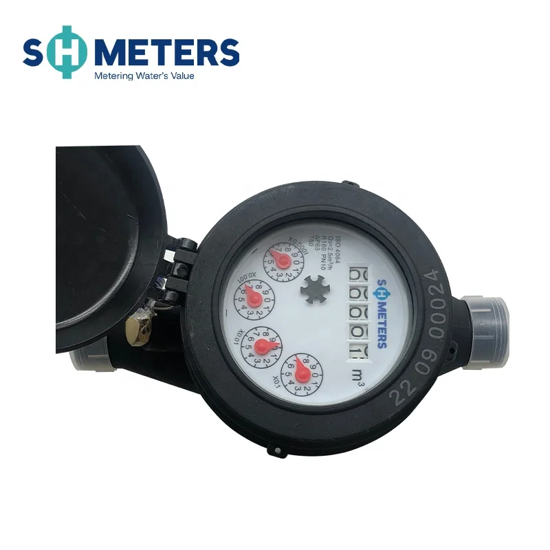 DN15-DN50 Home Water meter OEM Cold Water Easy Installation Multi-jet Plastic Water Meter