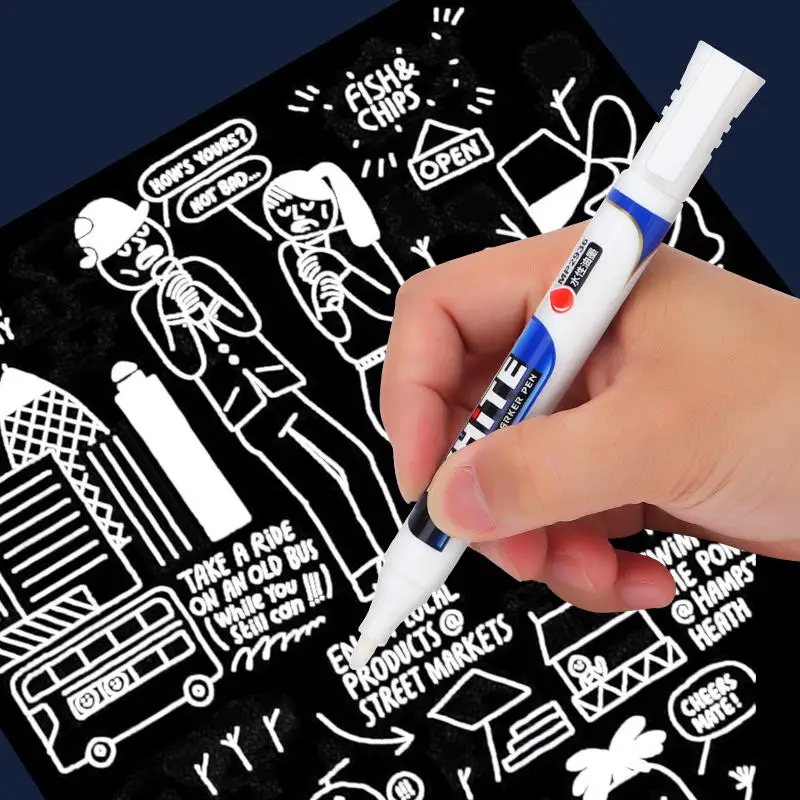 High Quality And High Sales White Permanent Marker Pen Painting White Marker Pen