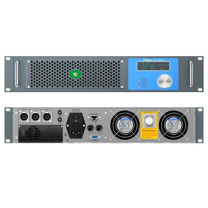  FMUSER FU-1000D 2U 1000 Вт FM передатчик 1KW вещания радио для города/сообщества/Коммерческая