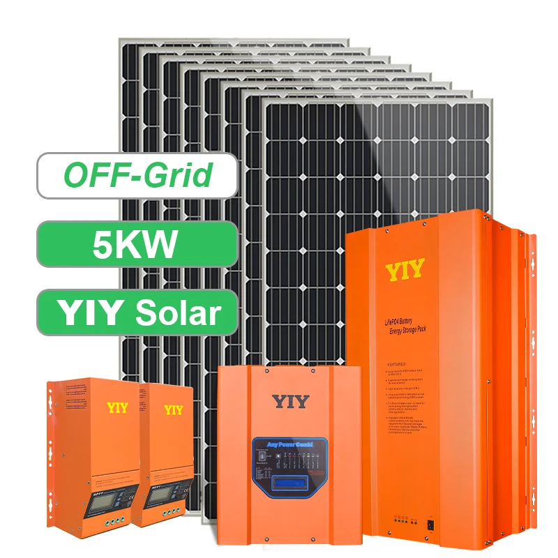 Solar Energy Storage Batteries 5KW 2KW 1KW Solar Energy System Off Grid Power Wall 5KW Solar Power System