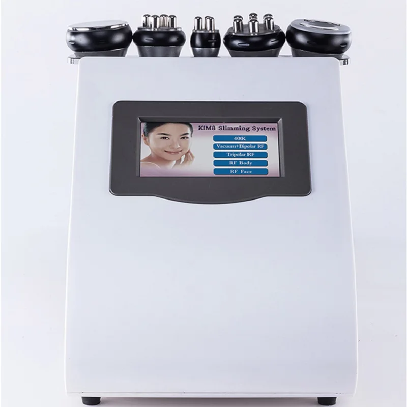 
5in1 Ultrasonic Liposuction 40K Cavitation Vacuum Multipolar bipolor RF laser Slimming RF Beauty 40k cavitation slimming machine 