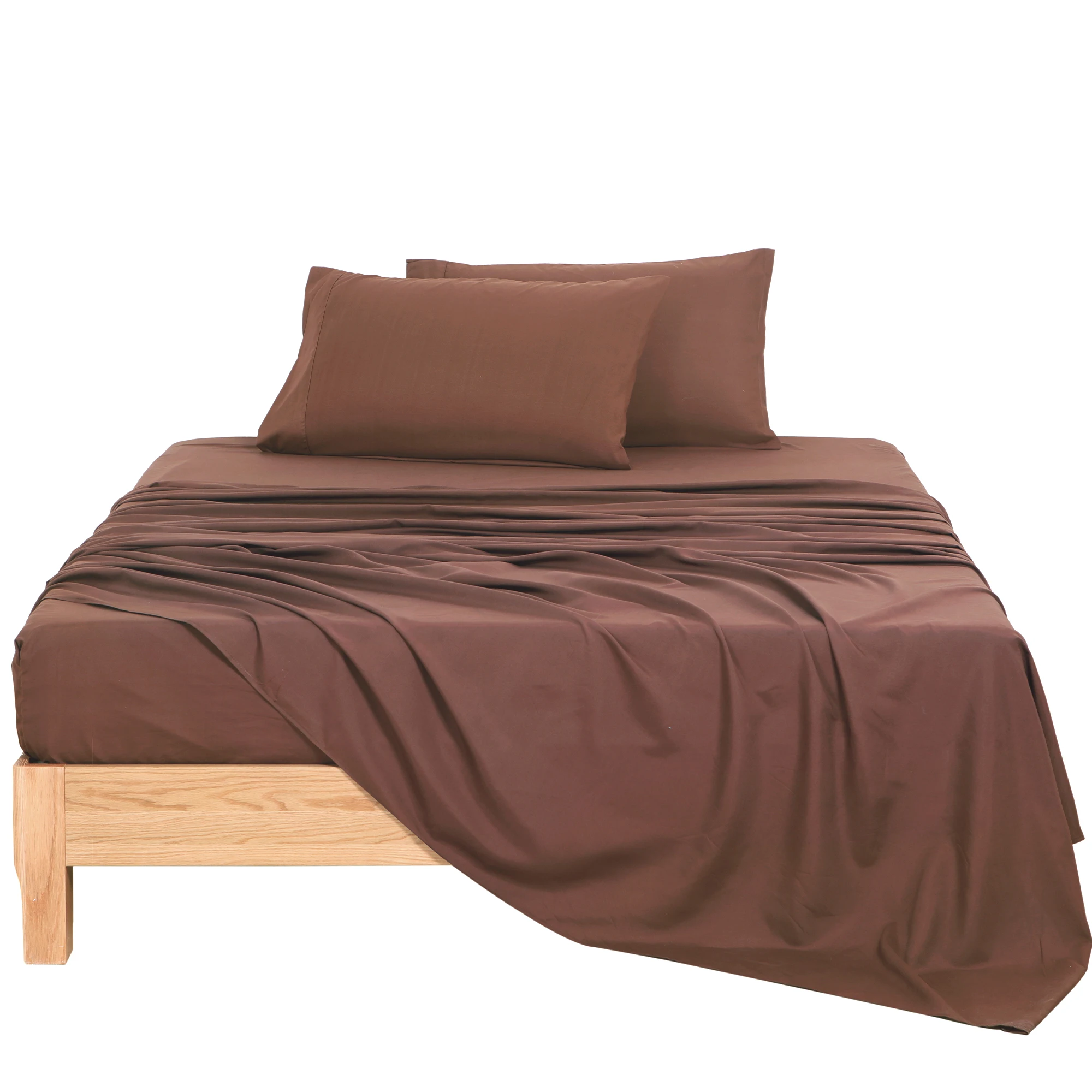 100% Polyester Microfiber Plain  Bedsheets Fitted Sheets Bedding Sets Comforter Duvet Cover Set