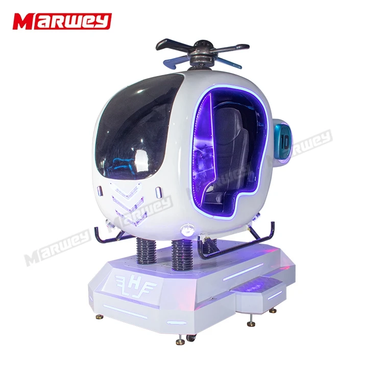 Wholesale Helicopter VR Simulator Indoor Amusement Park Virtual Reality Flight Equipment Shooting Games Aircraft Simulator