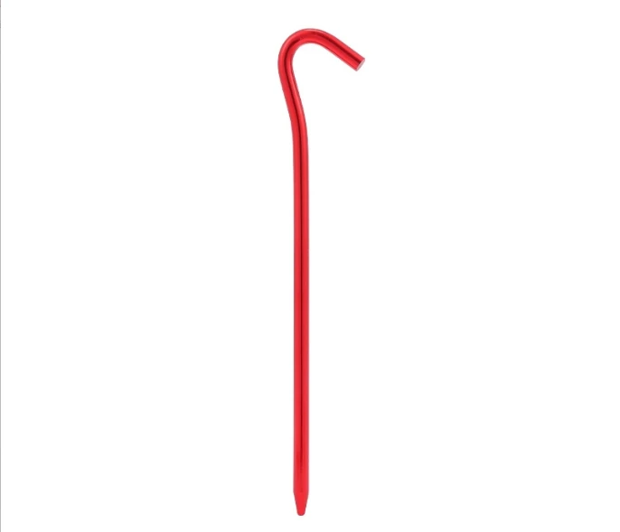 Tent Pegs / Aluminium Tent Stakes Pegs with Hook / Nail Spike Garden Stakes Camping Pegs for Pitching Camping Tent, Canopies