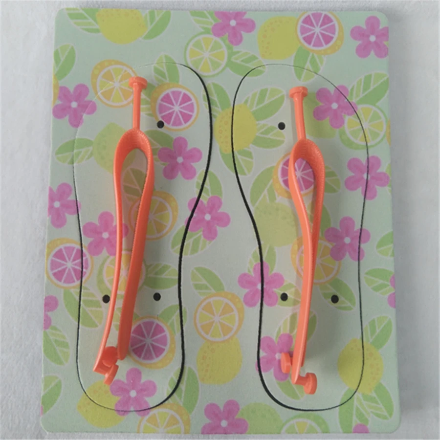 Sublimation printable rubber beach slippers Flip flop for Children cheap wholesale rubber slipper