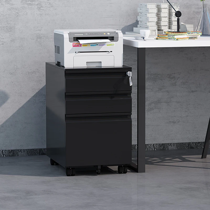 Office furniture A4 File steel metal storage 2 or 3 drawer filing cabinet Mobile Pedestal
