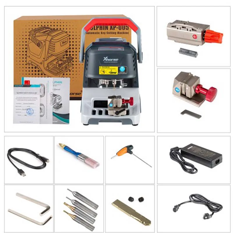 Xhorse Dolphin XP005 Automatic Automatically Key Tools Plus VVDI Key Tool Max As a Screen Locksmith Car Key Cutting Machine