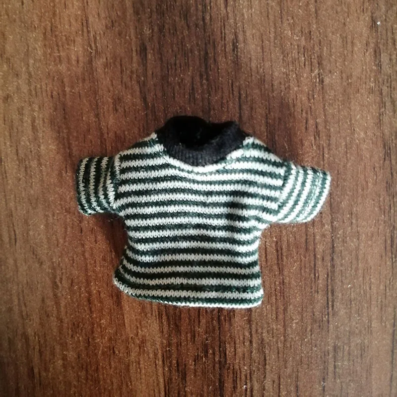 M2283 Wholesale Mini Dolls Toy Crochet Knit Clothing Shirts Tops Ob11 Gsc 12 Bjd Doll Clothes Accessories