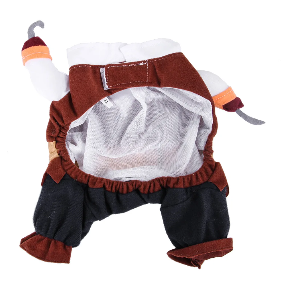 Joysing Pet Cowboy Riding Costume Pet Dress-up Clothing Cosplay Halloween Dog Outfit