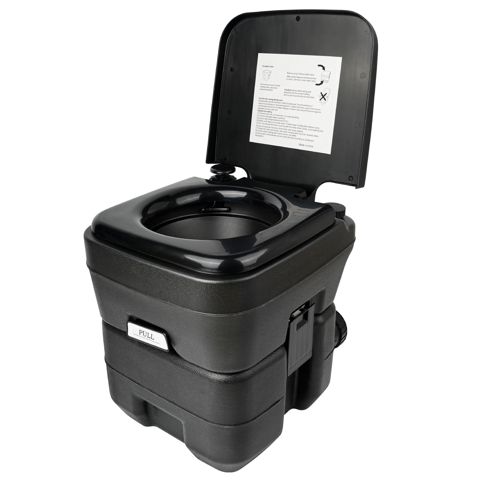 Luxury Outdoor Plastic Retractable Portable Mobile Black Toilet Movable Camping Folding Toilet Portable Car toilet accessories