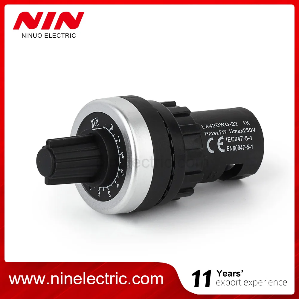 LA42DWQ-22 22mm rotary potentiometer of plastic 1K