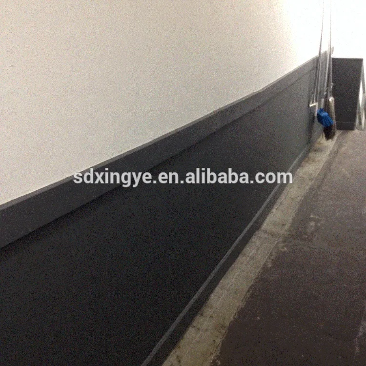 Customized black rubber profile xtrusion TPE foam rectangular steel wall car bumper guard protector