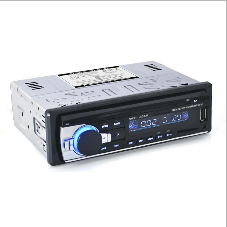 Автомобильный 1DIN MP3 музыкальный плеер радио двойной USB Bluetooth стерео RCA аудио выход 12 В FM/TF/AUX выключение питания с защитой провода памяти