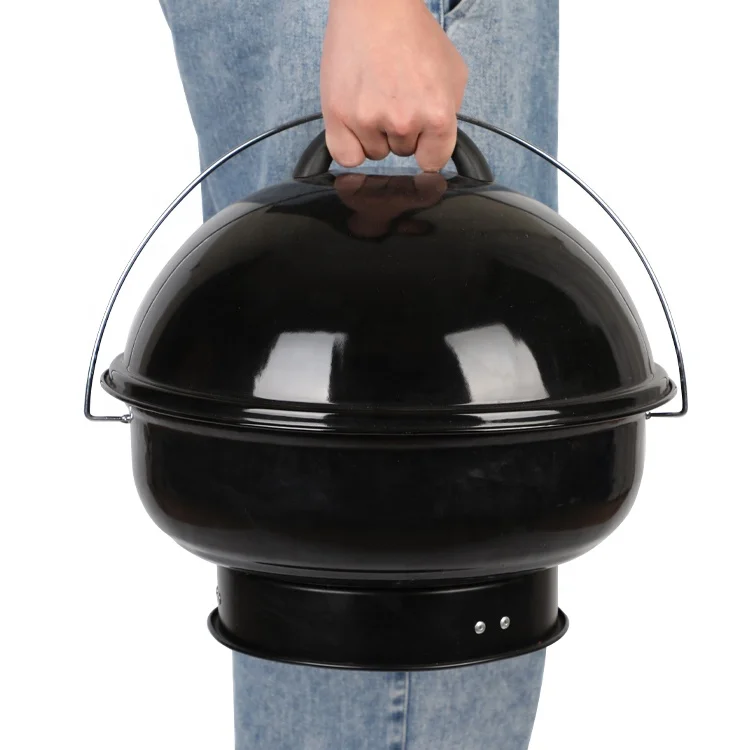 Hot Sale Foldable Family Barbecue Outdoor Camping Porcelain Enamel Black Bbq Grills Outdoor