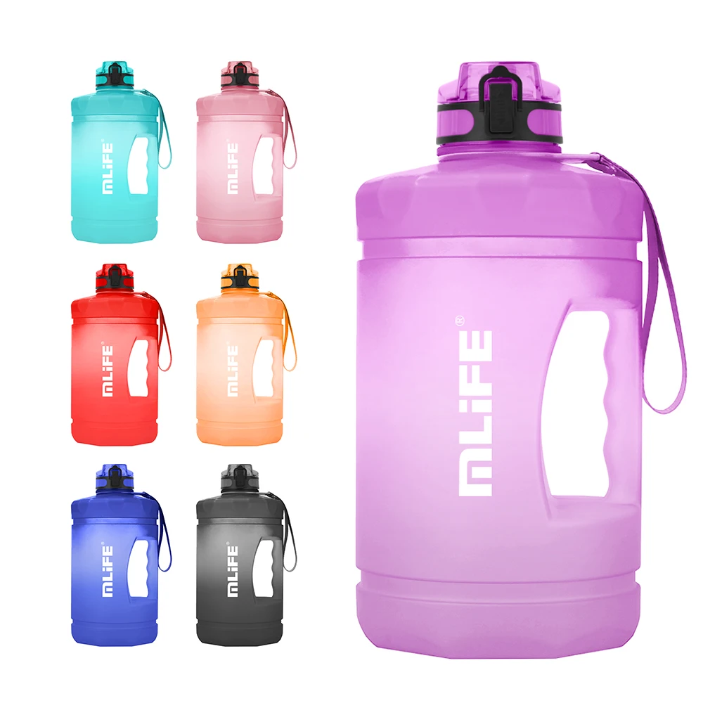 custom tritan black storage sleeve cover set 72 ounce 2l free gym sport big 2.2l time marker 1 half gallon water bottle