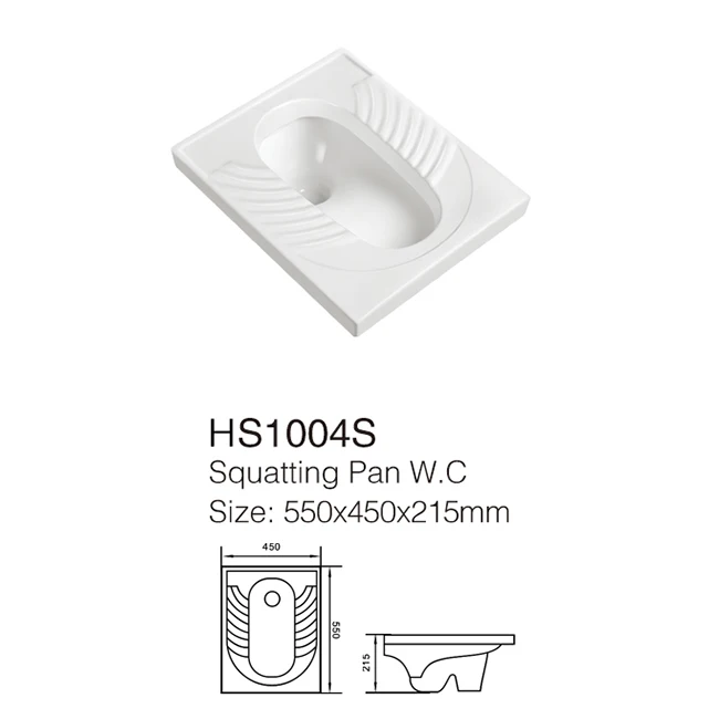 2021 Chinese High Quality Hotel Sanitary Ware Porcelain Ceramic Wc Squatting Pan Toilet