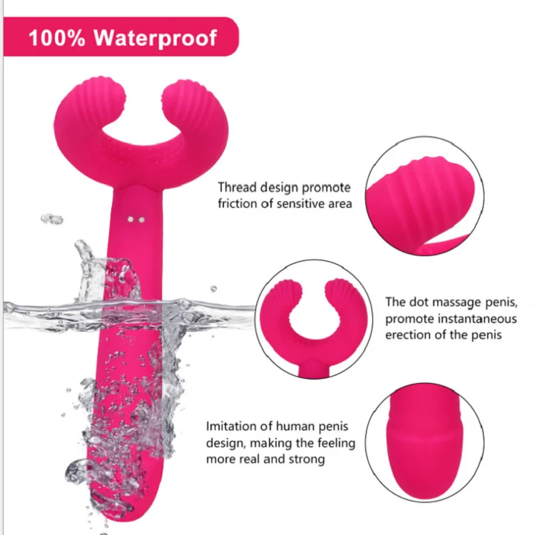 G-Spot Rabbit Waterproof Rechargeable 3 Motors Dildo Vibrator Adult Sex Toys - JIANYU Silicone Clitoris Vagina Penis Stimulator