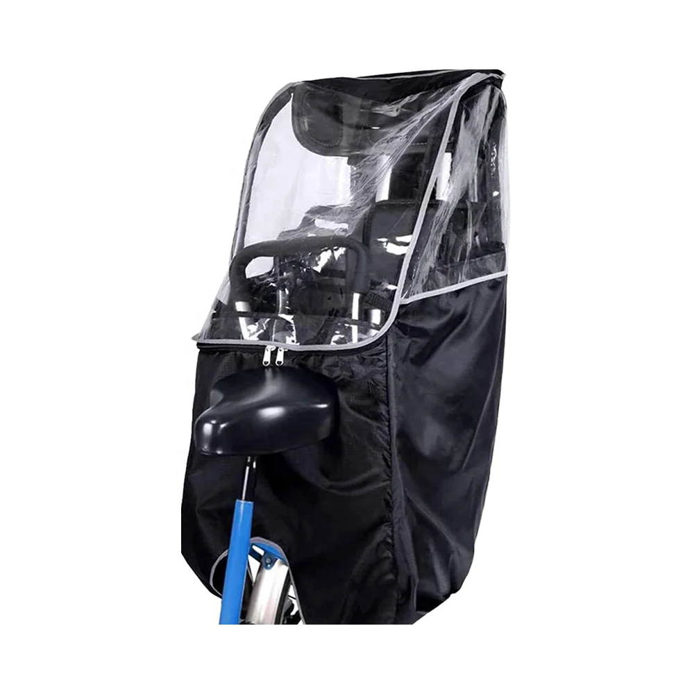 600D Nylon Increased Durability Spacious Easy to Get In and Out Cold Rain Protection Bicycle Back Child Seat Rain Cover