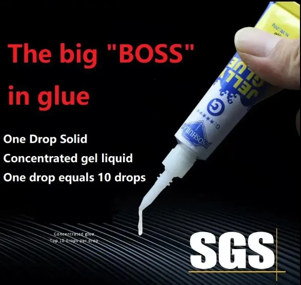 Universal Glue Transparent Quick-Drying Glue For Plastic Leather Craft DIY Use Nail Gule-Jiaoshuilao JELLY Glue 20g