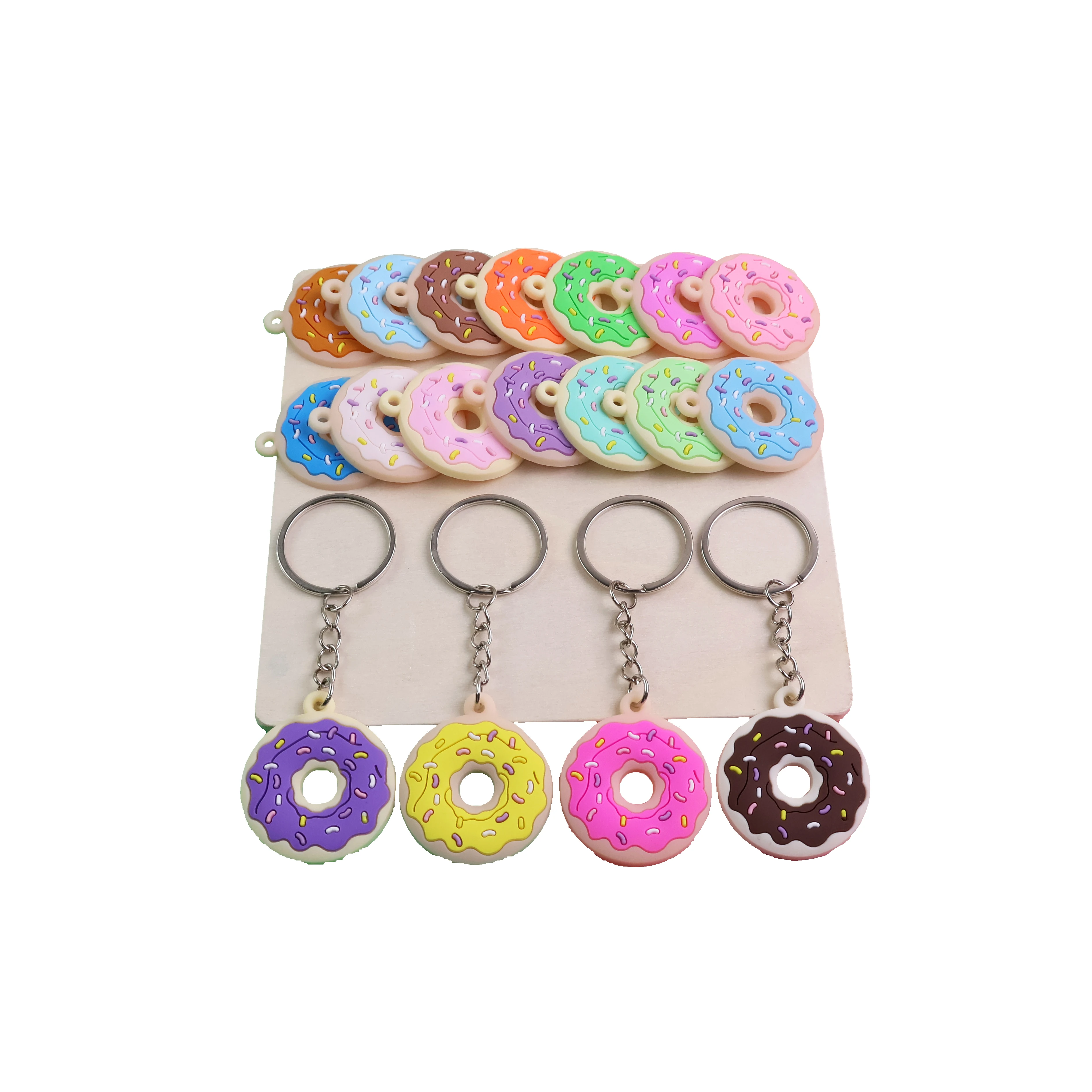 OEM Manufacturers Keychain Custom Logo Soft 2D 3D pvc Keyring Cute rubber PVC anime keychain