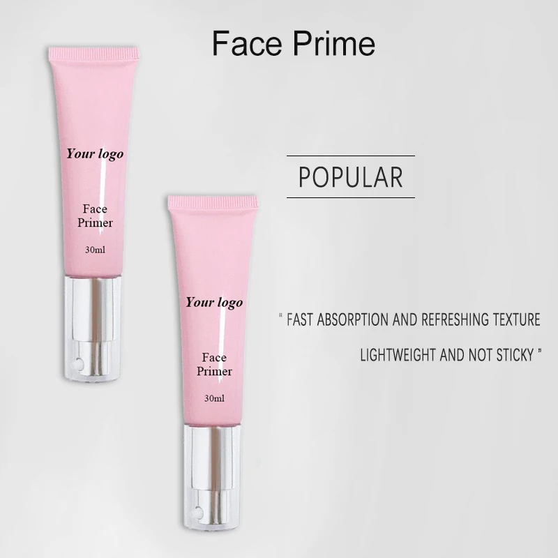Custom Private Label Liquid Primer Makeup Face Primer Maquillage Whitening Tinted Hydrating Primer