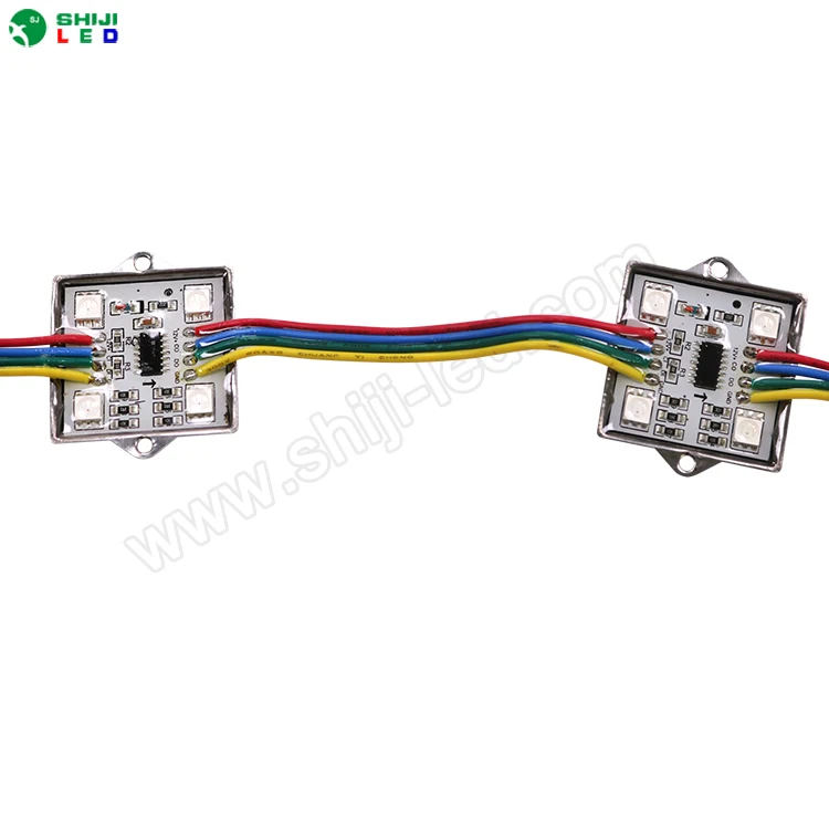 Waterproof IP6612V ws2801 full color led modules 35mm square light pixel led