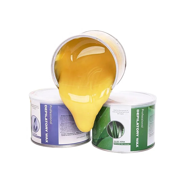 Hot sell organic sugar wax depilatory hair removal wax low melting point soft 400g Wax Can body beauty salon