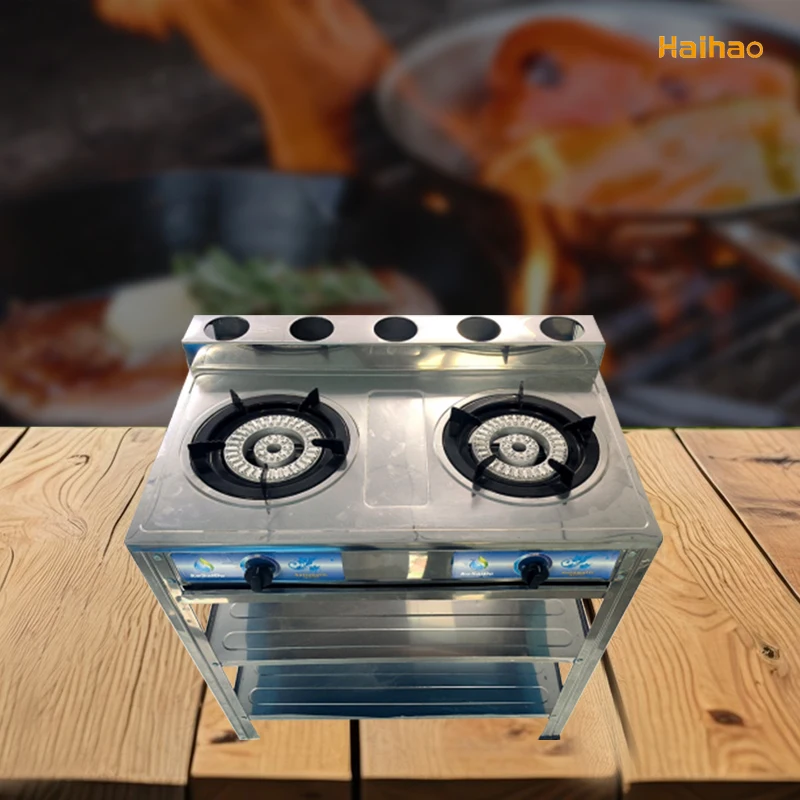Vertical Gas Commercial 2 wok Burners Stove Range Multifunction two Stoves cooking Machine For Kitchen Cooking