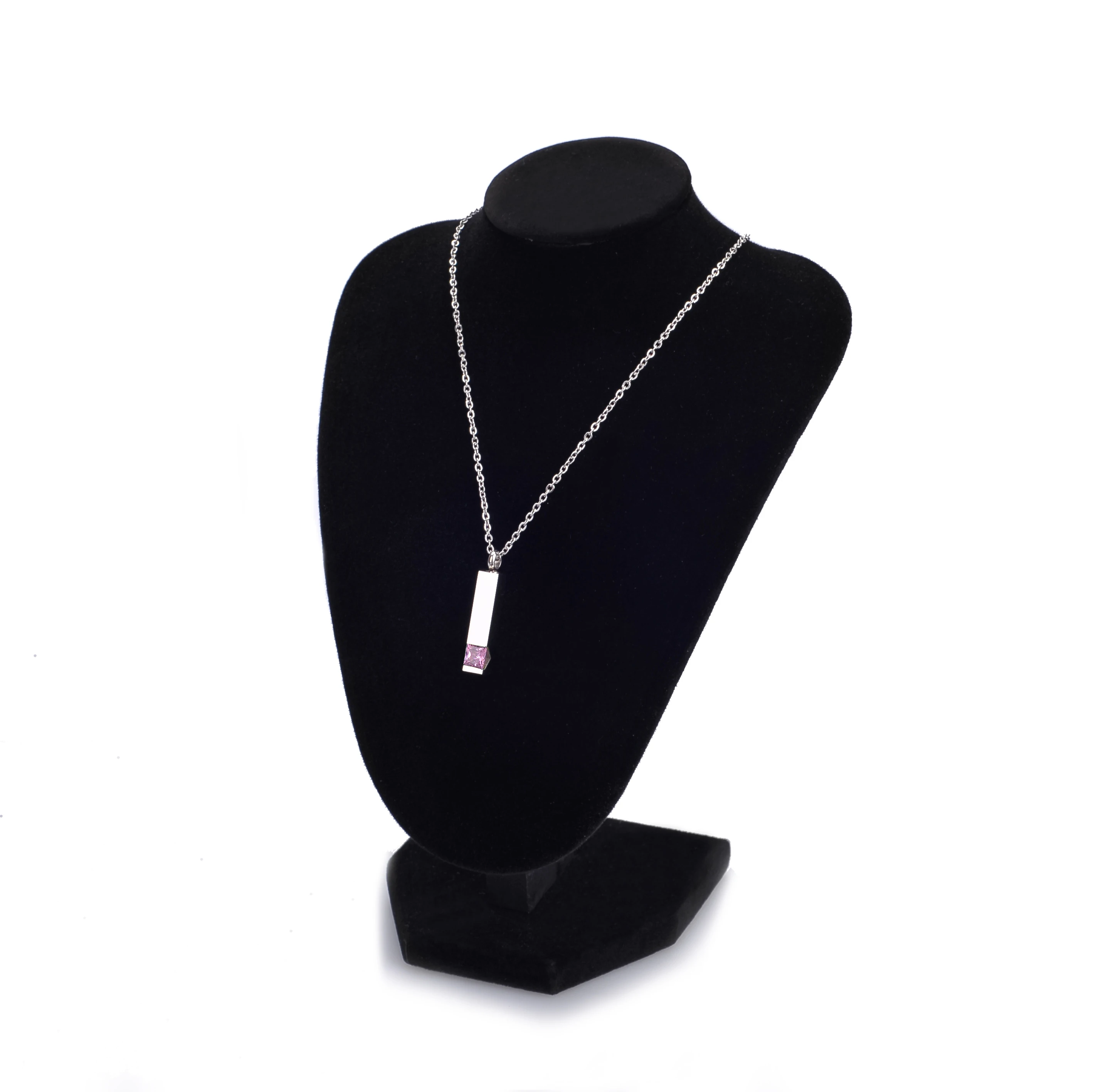 Ожерелье с подвеской в виде кремационной урны для пепла одним бриллиантом серебряные 925 белые золотые человеческих пеплов ожерелья