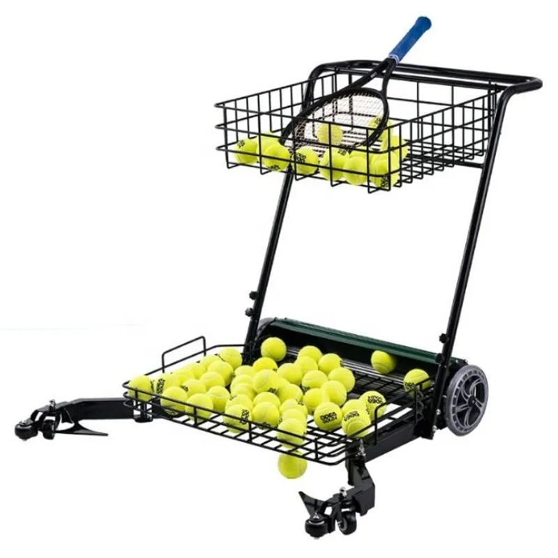 Portable Tennis Ball Trolley Automatic Tennis Ball Picker