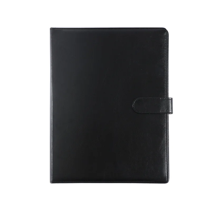 Multifunctional Business PU Portfolio Business Card Holder with Writing Pad  A4 contract signing document folder order book
