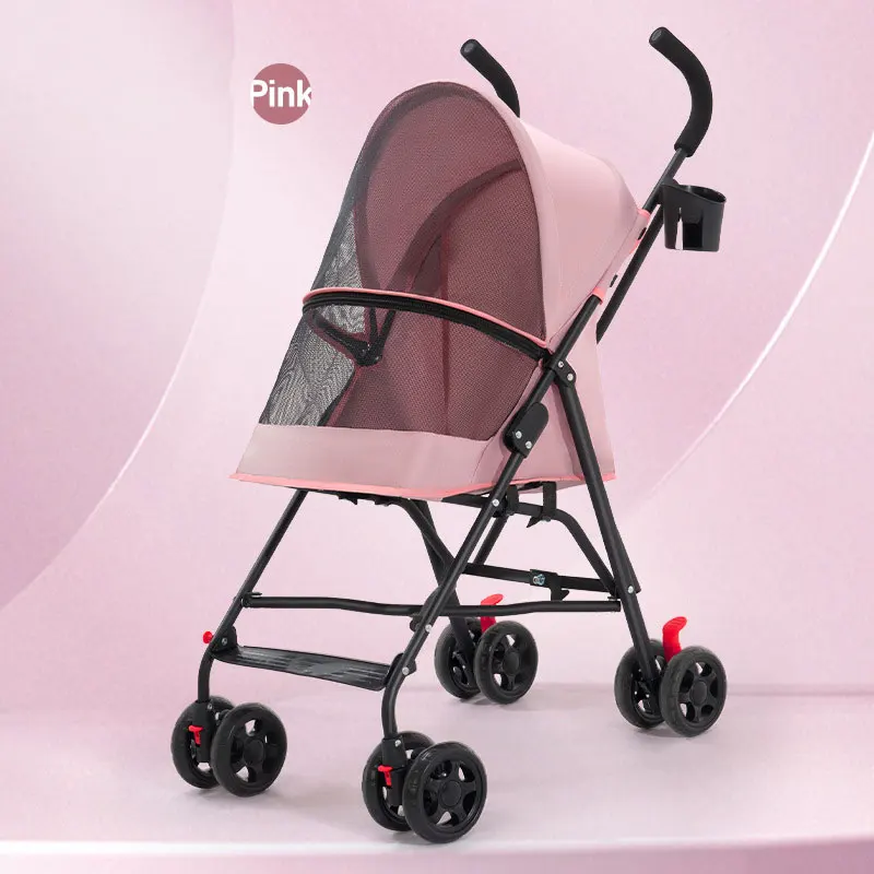Wholesale Luxury Pet Stroller Dog Carrier 4 Wheels Pet Dog Stroller For Travel