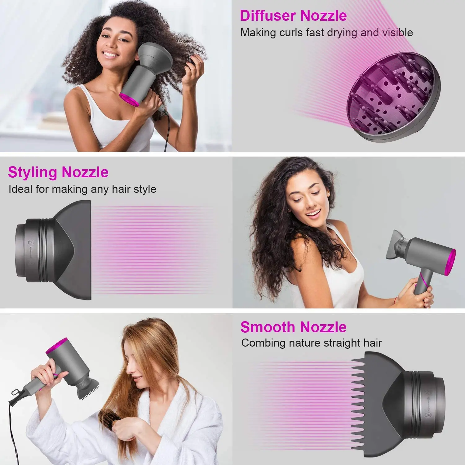 Baria new Design travel hair dryer High Speed DC Motor hair dryers Travel Size foldable hair dryer